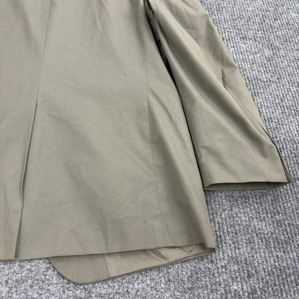 Brooks Brothers‎ Blazer Mens Olive Green Cotton Blend Two Button Professional